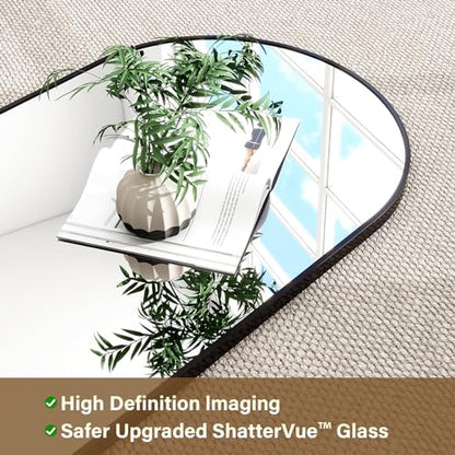 64"x21" Arched Full Length Mirror Floor Mirrors