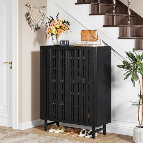6 Tier Shoe Cabinet with Shutter Doors