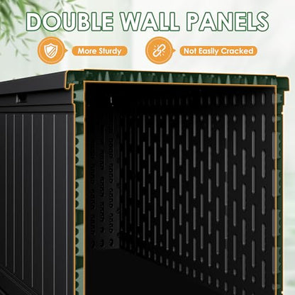 HDPE 260 Gallon Deck Box Double