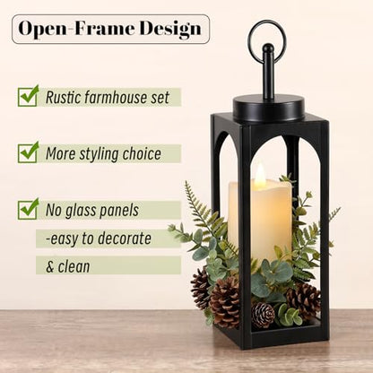 18" 13" Decorative Lanterns Set of 2 (2 Count)
