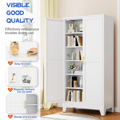 75.2" Tall Metal Storage Cabinet