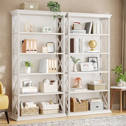 6 Tier Bookcase Set of 2