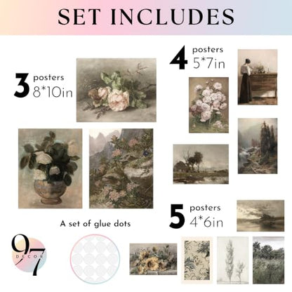 Vintage French Country Wall Art (12 Count)