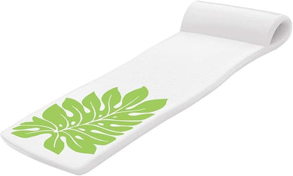 TRC Recreation Sunsation Vinyl Coated Foam Swimming Pool Float Mat Adult Lounger with Built-in Roll Pillow