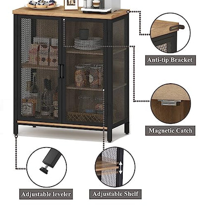 Coffee Bar Cabinet with Storage for Home Kitchen