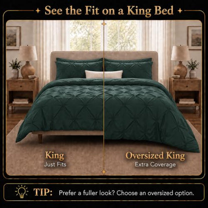 King Size Comforter Set Forest Green