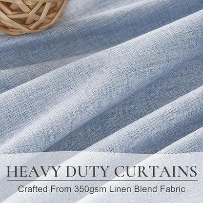 DustyBlue 102 Inches Long Blackout Curtains for Kids Bedroom 2 Panels Set (2 Count)