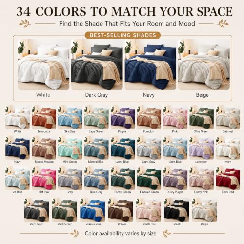 Oversized King Comforter Set 120x98 in