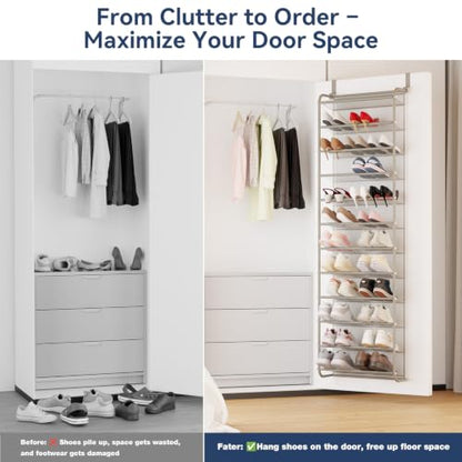 36 Pair Over the Door Shoe Rack