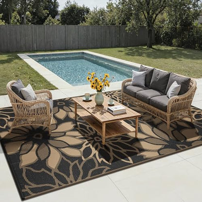 Outdoor Rug Waterproof for Patio Decor (200 Sq Ft)