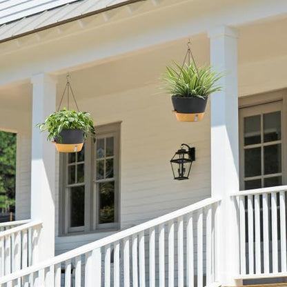 3 Pack 12 Inch Hanging Planters for Indoor Plants (72 Count)