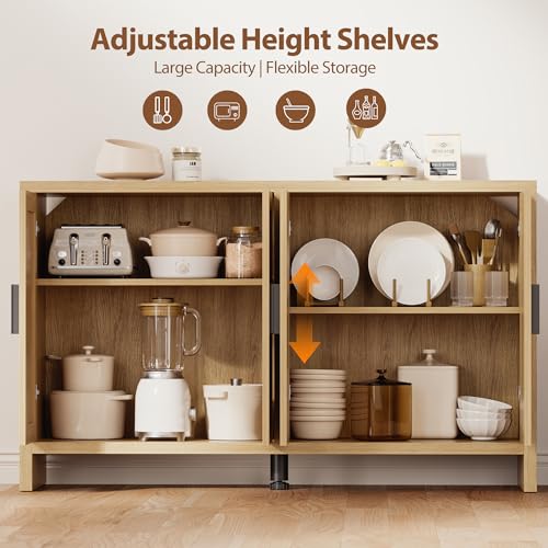 Rattan Buffet Cabinet with Storage