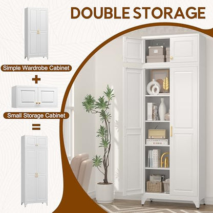 90.8" Kitchen Pantry Cabinet
