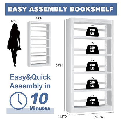 Metal Bookshelf (5 Count)
