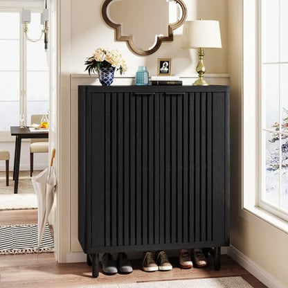 6 Tier Shoe Cabinet with Shutter Doors