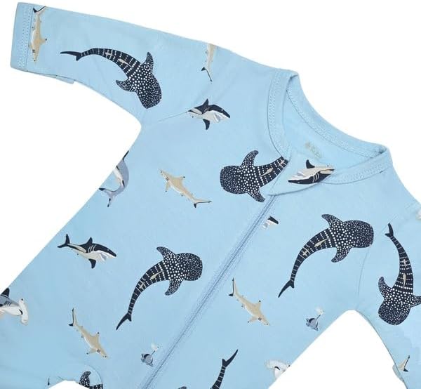 KYTE BABY Unisex Zipper Closure Footies, Rayon Made From Bamboo, 0-24 Months
