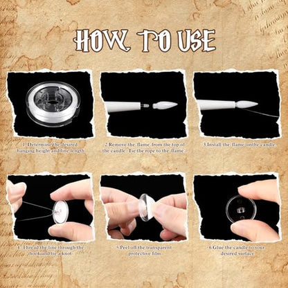 Floating Candles with Magic Wand Remote