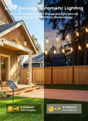 108FT Solar String Lights Outdoor Waterproof