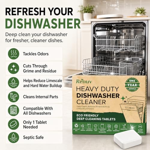 Dishwasher Cleaner + Garbage Disposal Cleaner (24 Count)