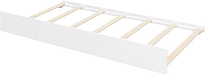 Harper & Bright Designs Twin House Bed for Kids, Wood Platform Bed with Trundle, Montessori Bed with Roof, Playhouse Trundle Beds for Kids,Teens, Bedroom, White