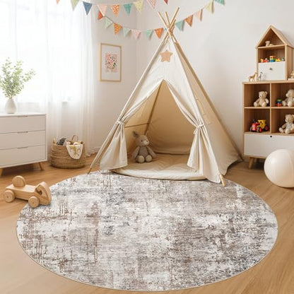 6ft Round Area Rug Living Room Rugs