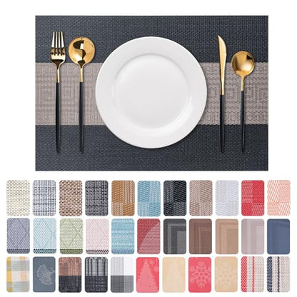 Placemats Set of 6 Washable Indoor (6 Count)
