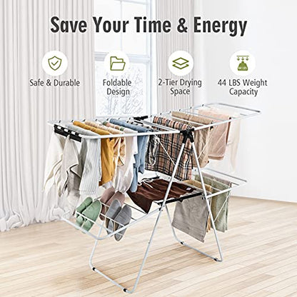 Foldable Clothes Drying Rack