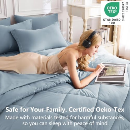Full Size Comforter Sets Dusty Blue
