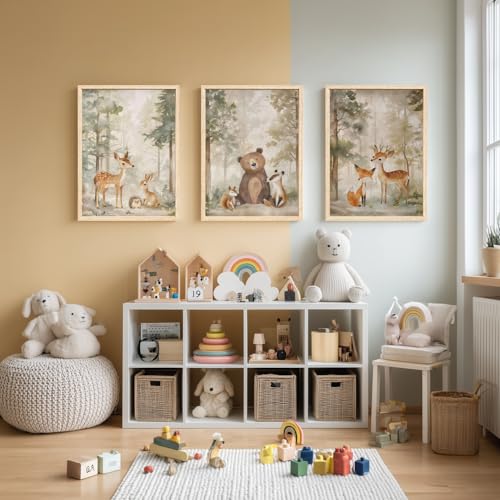 Woodland Animals Wall Art Set of 3 (3 Count)