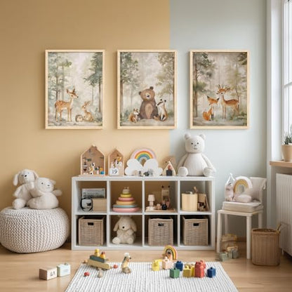 Woodland Animals Wall Art Set of 3 (3 Count)