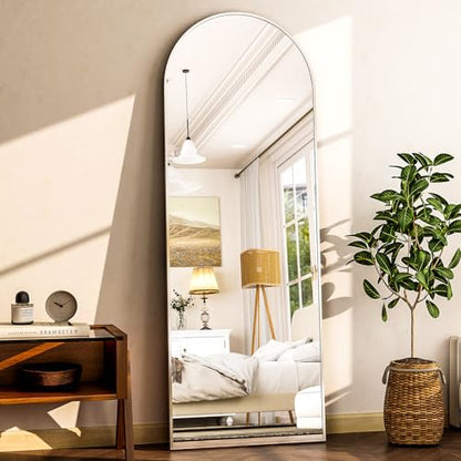 64"x21" Arched Full Length Mirror Free Standing Floor Mirrors
