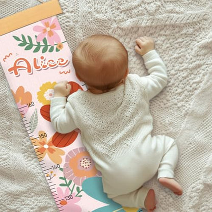 Personalized Name Growth Chart Wall Decor for Kids