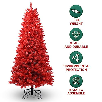 4ft Red Artificial Christmas Tree