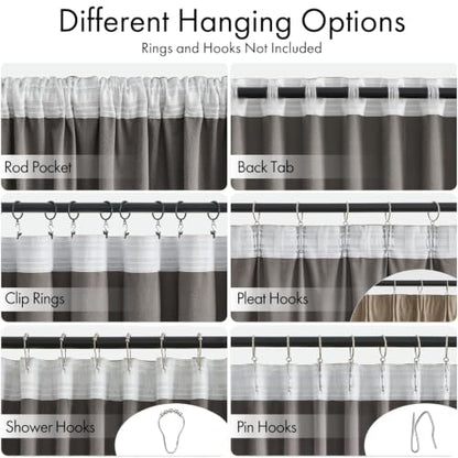 Light Taupe Velvet Pinch Pleat Blackout Curtains W52 X L96 Inches