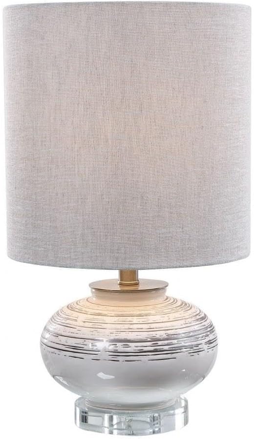 Uttermost Lenta Off-White Ceramic Modern Accent Table Lamp