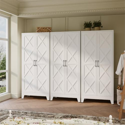 Metal Kitchen Cabinet with 2 Door and 4 Adjustable Shelves