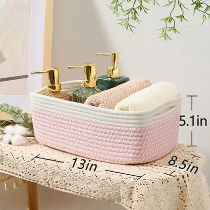 Small Storage Baskets for Organizing (3 Count)