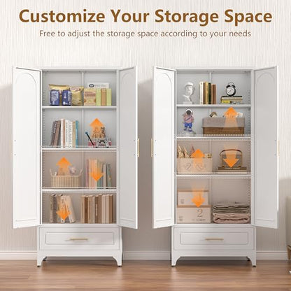 75" Metal Storage Cabinet