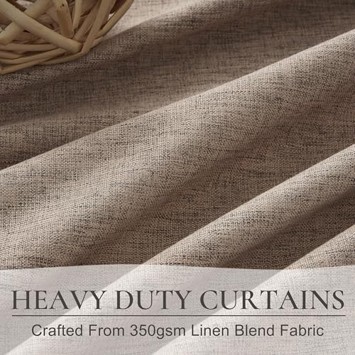 Dark Flax Primitive Curtain 108 Inch Long 2 Panels Burg (2 Count)