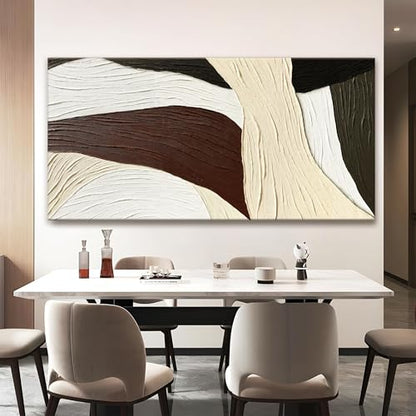 Multicolor Wall Art Large Abstract Wall Art Geometric Line Block Canvas Art Wall Decor Painting Artwork Canvas Simple Picture Decorations For Living Room Bedroom Office Home Artwork 29"X 58"
