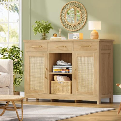 Coffee Bar Cabinet with 3 Drawers