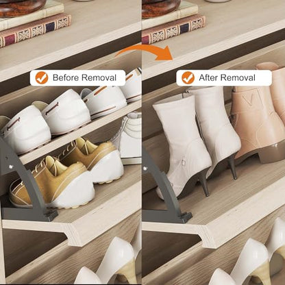 Shoe Cabinet with 2 Flip Drawers