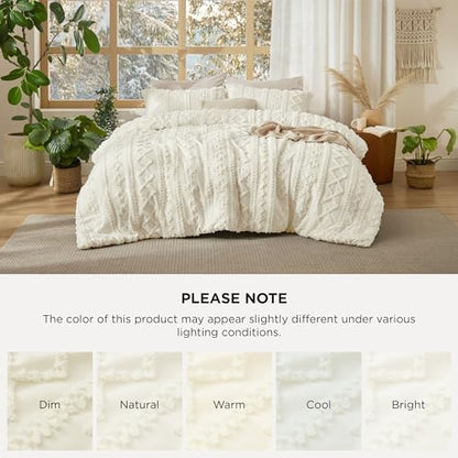 Tufted Boho Comforter Set California King Size