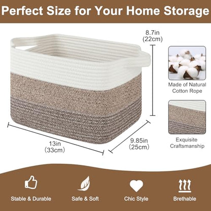 Storage Basket for Organizing 3 Pack (3 Count)