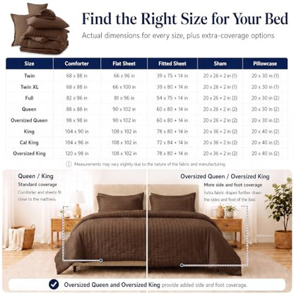 Oversized King Comforter Set 120x98 in