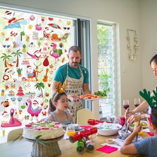 Christmas July Window Clings (9 Count)