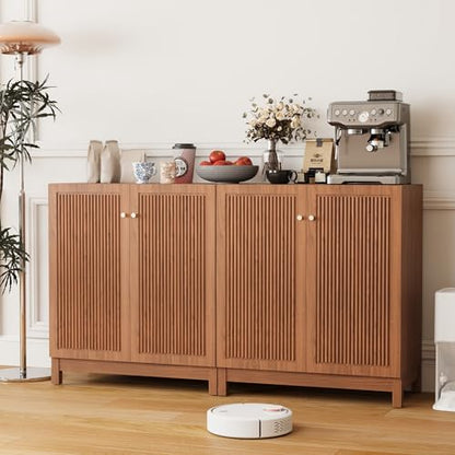 31.5" Fluted Sideboard Buffet Cabinet with Storage