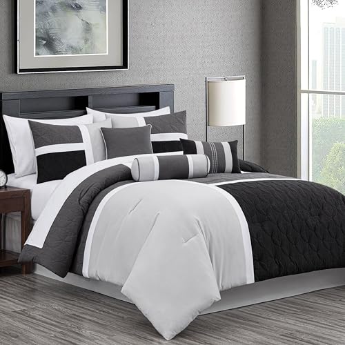 Upland 7 Piece Quilted Patchwork Comforter Set