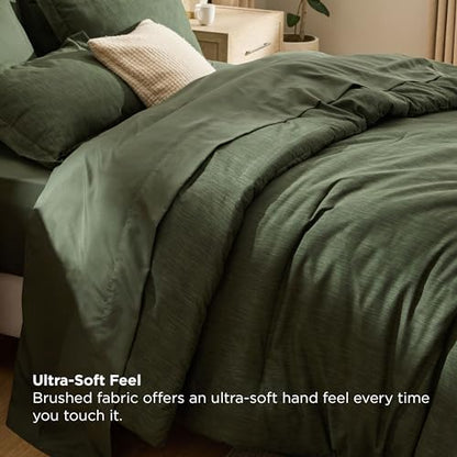 King Size Comforter Set Dark Green