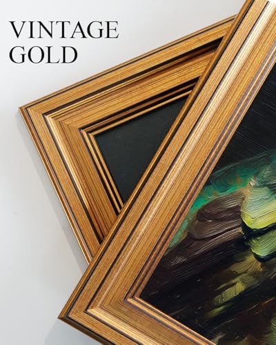 Vintage Gold Framed Wall Art for Living Room